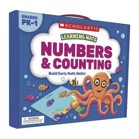 SCHOLASTIC TEACHING RESOURCES Learning Mats - Numbers + Counting, Grades PreK-1 SC823963